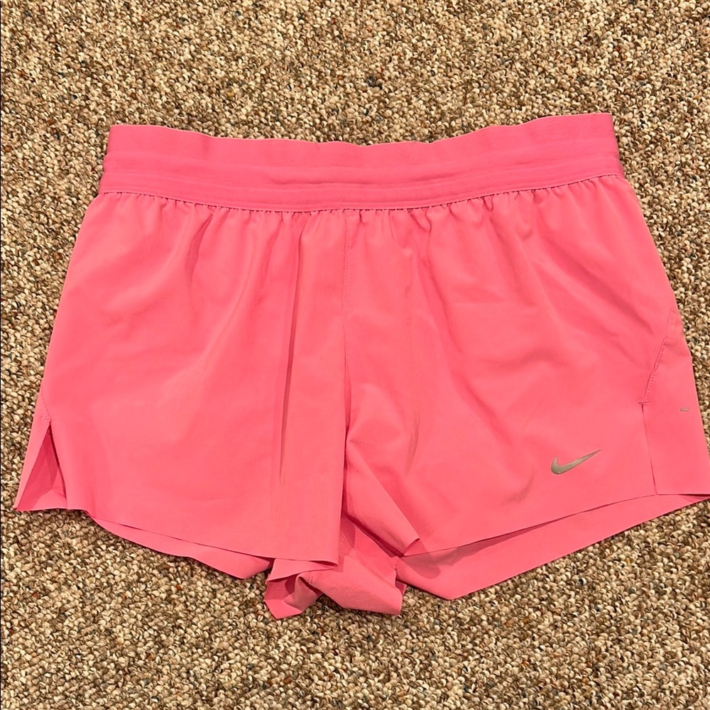 Nike Women's Coral Pink Athletic Running Shorts